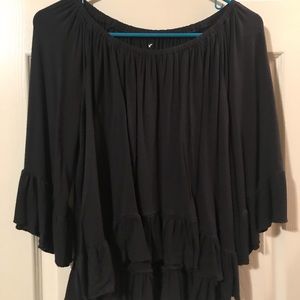 Ruffled American eagle top